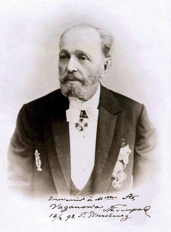 Kabinettkarte von Marius Petipa, um 1890-1895